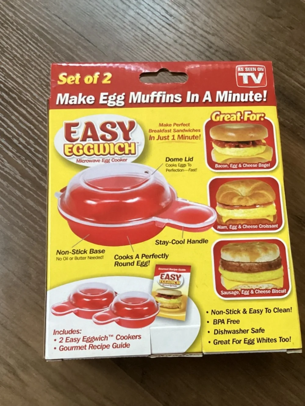 Easy Eggwich microwave egg cooker set New